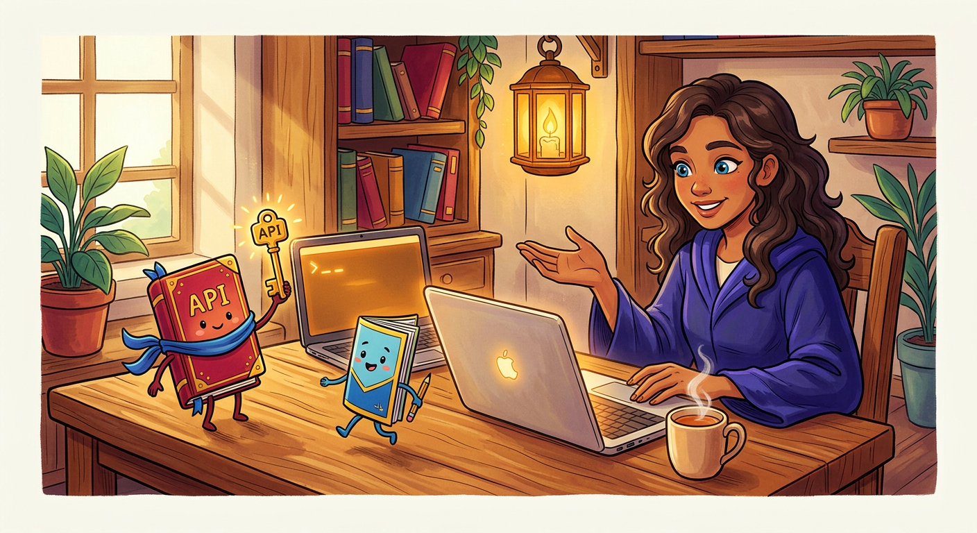 The working shift: an API key, a laptop, and everyday software tools